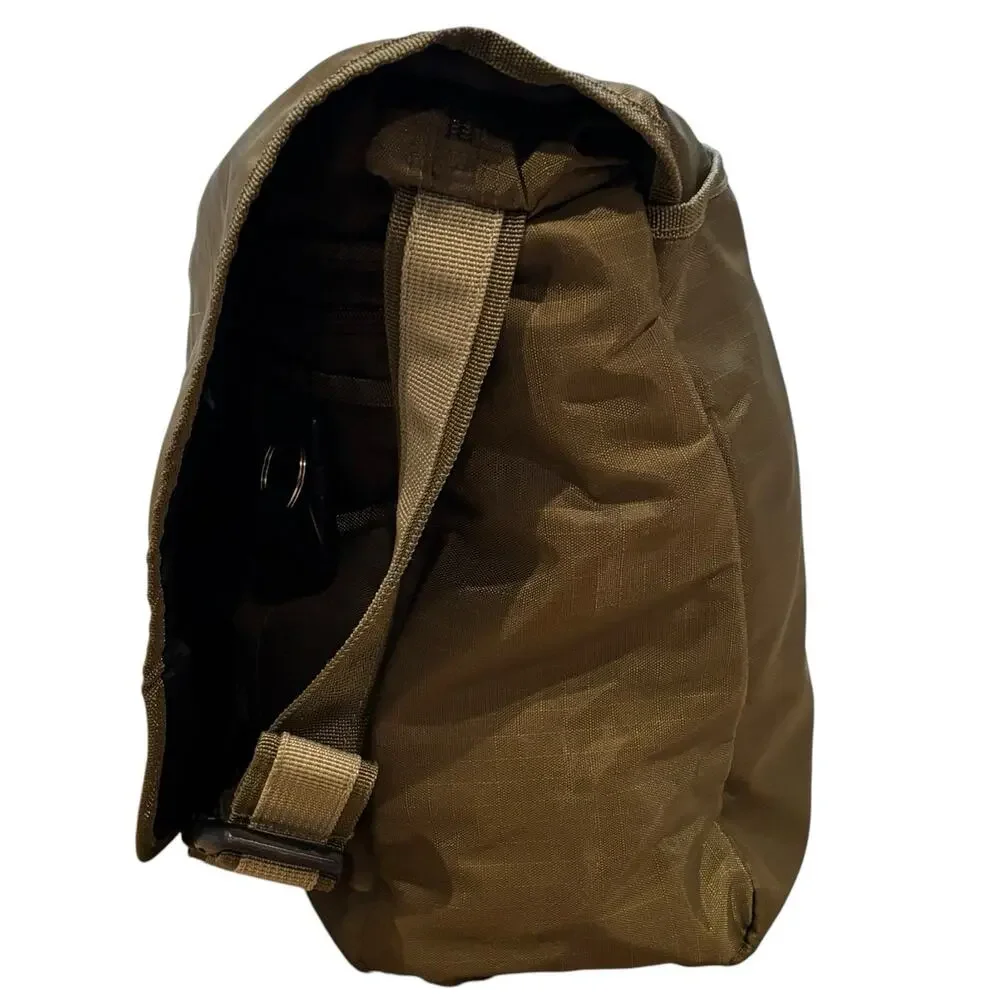 Vintage Y2K Gap 2002 Olive Green Nylon Multi-Pocket Messenger Bag NEW WITH TAGS